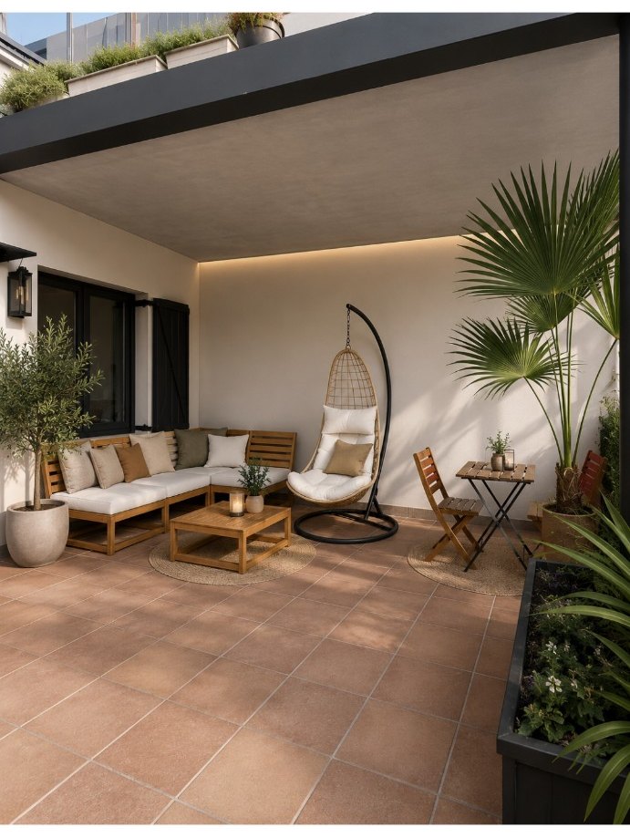 Terraza real diseñada por TOÖK