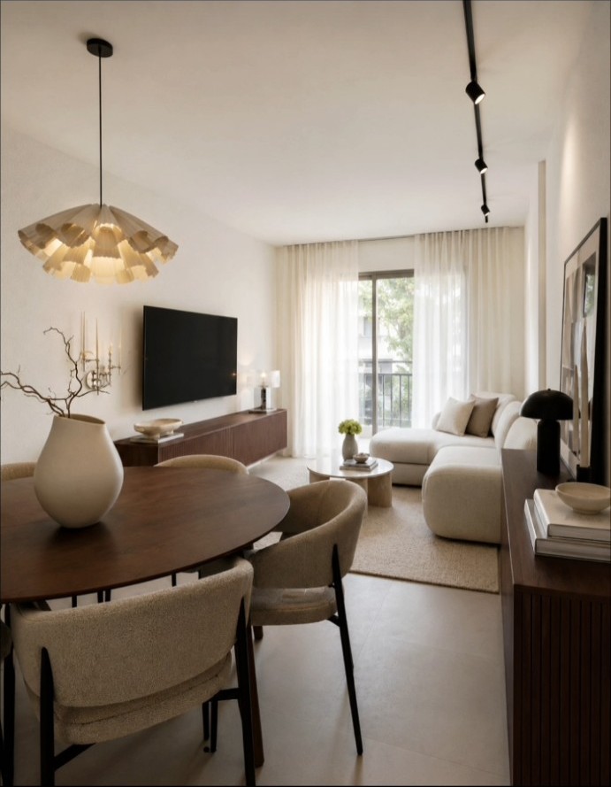 Interior cálido y contemporáneo de TOÖK Interiorismo